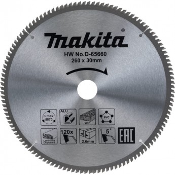 Универсальный пильный диск MAKITA D-65660 199175