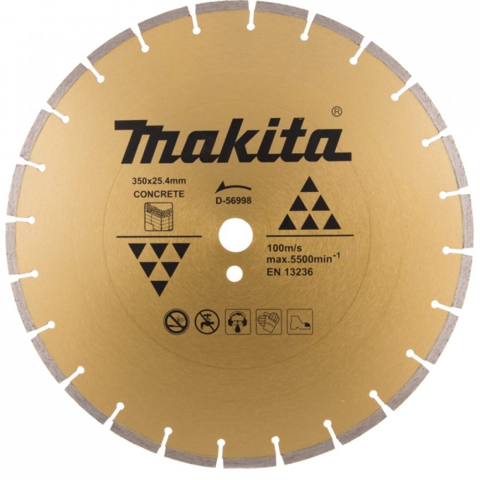 Сегментированный алмазный диск по бетону MAKITA D-56998 4572054