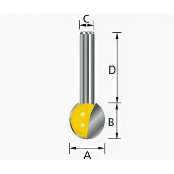 Шаровидная фреза MAKITA D-10958