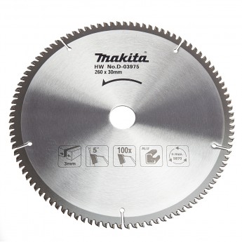 Пильный диск по алюминию MAKITA 260 x 30 100z (D-03975)