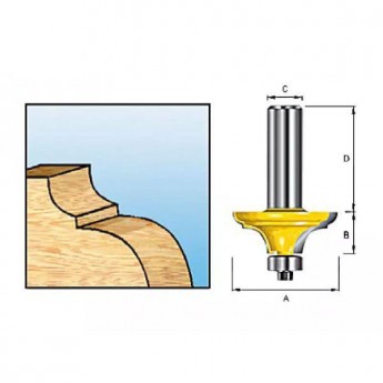 Фреза классическая MAKITA D-11617 R4.76 31.8х14.38х8х32х2Т