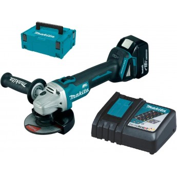 Угловая шлифмашина MAKITA LXT DGA504RF в кейсе Makpac 2