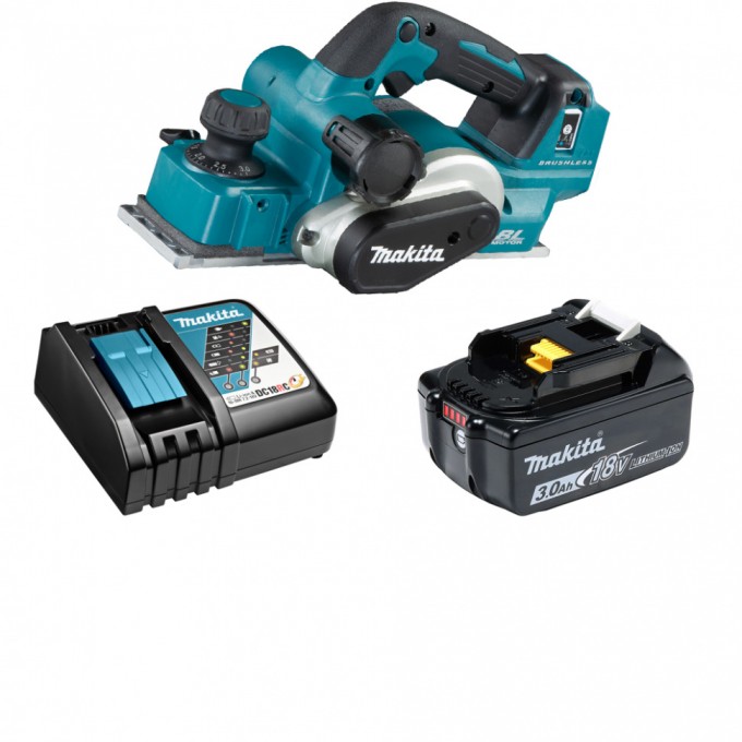 Рубанок аккумуляторный MAKITA 18В LXT, 3Ач и з/у DKP181RF