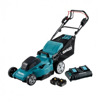 Газонокосилка аккумуляторная LXT 36В - 48см, акк 2х5Ач и з/у, MAKITA DLM481CT2