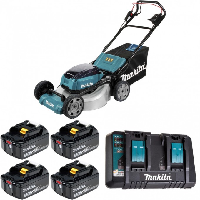 Газонокосилка аккумуляторная MAKITA 53см 36В Li-Ion 4х6Ач DLM532PG4