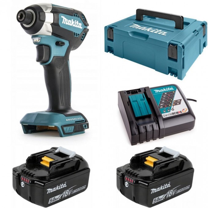 Ударный шуруповерт аккумуляторный MAKITA , акк 2x5Ач DTD153JRTE