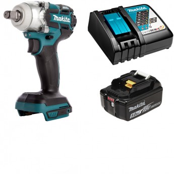 Гайковерт аккумуляторный MAKITA 18В 280Нм - 1/2" Li-Ion 1x5Ач, з/у DTW285RT