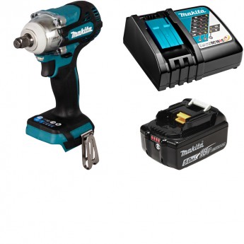 Гайковерт аккумуляторный MAKITA 18В 330Нм - 1/2" Li-Ion 1x5Ач, з/у DTW300RT