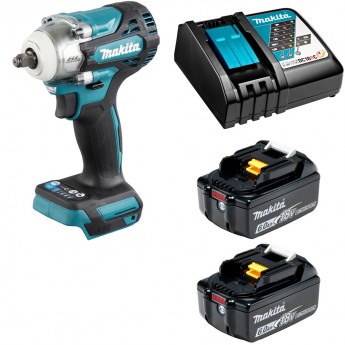 Гайковерт аккумуляторный MAKITA 18В 330Нм - 3/8" Li-Ion 2x6Ач, з/у DTW302RGE