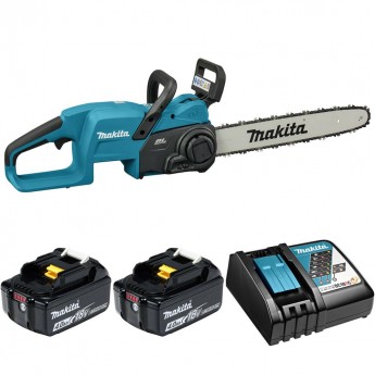 Пила цепная аккумуляторная 40см, 2х4Ач и з/у MAKITA DUC407RM2