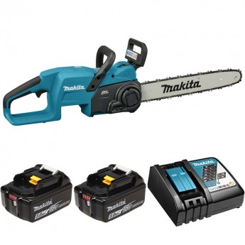 Пила цепная аккумуляторная 40см, 2х5Ач и з/у MAKITA DUC407RT2