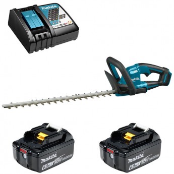 Кусторез аккумуляторный MAKITA DUH506RGE 50см 18В Li-Ion 2х6Ач и з/у