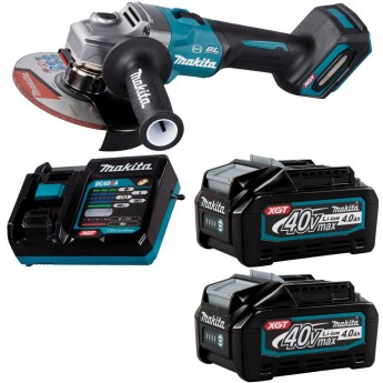 Шлифмашина угловая аккумуляторная MAKITA 40В XGT 150мм 2x4Ач GA035GM201