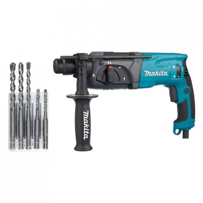 Сетевой перфоратор MAKITA HR2470 + набор D-17784 HR2470 + D-17784