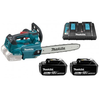 Набор Makita: аккумуляторная цепная пила LXT DUC356Z + 2 АКБ 5 АЧ BL1850B + ЗУ DC18RD