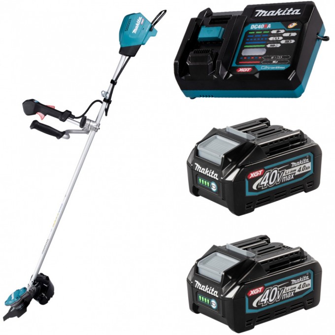 Триммер аккумуляторный MAKITA 40В 2х4Ач, з/у UR002G05M201